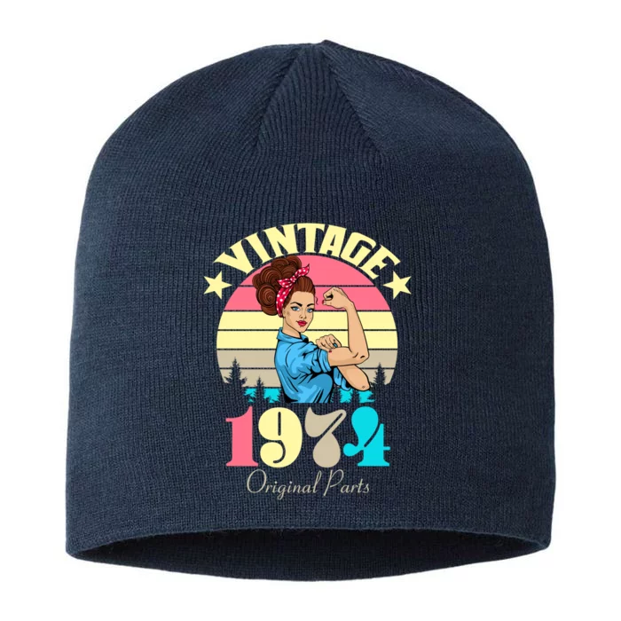 Vintage Rosie The Riveter 1974 Original Parts 50th Birthday 8 1/2in Sustainable Knit Beanie