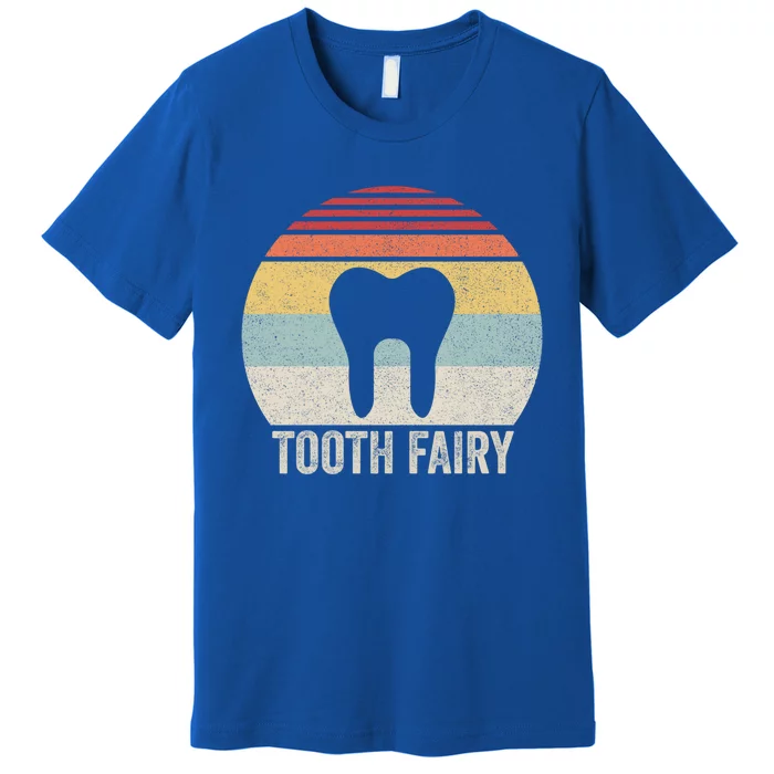 Vintage Retro Tooth Fairy Dental Dentist Gift Premium T-Shirt