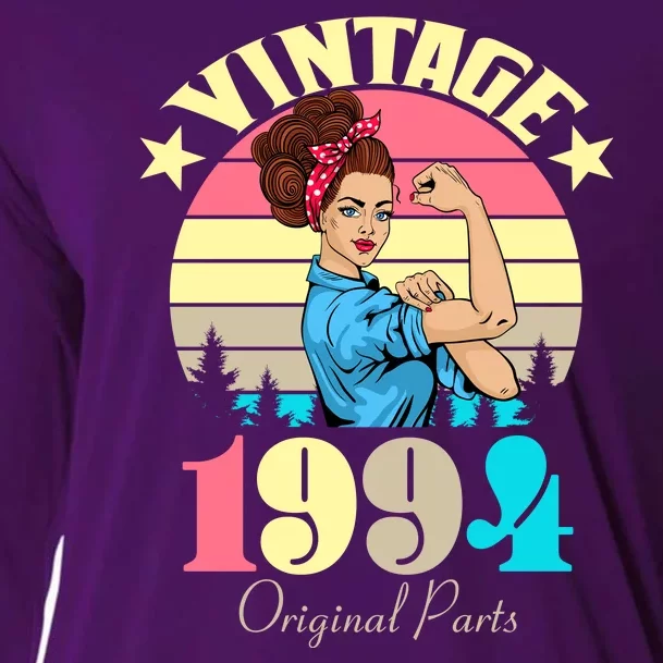 Vintage Rosie The Riveter 1994 Original Parts 30th Birthday Cooling Performance Long Sleeve Crew