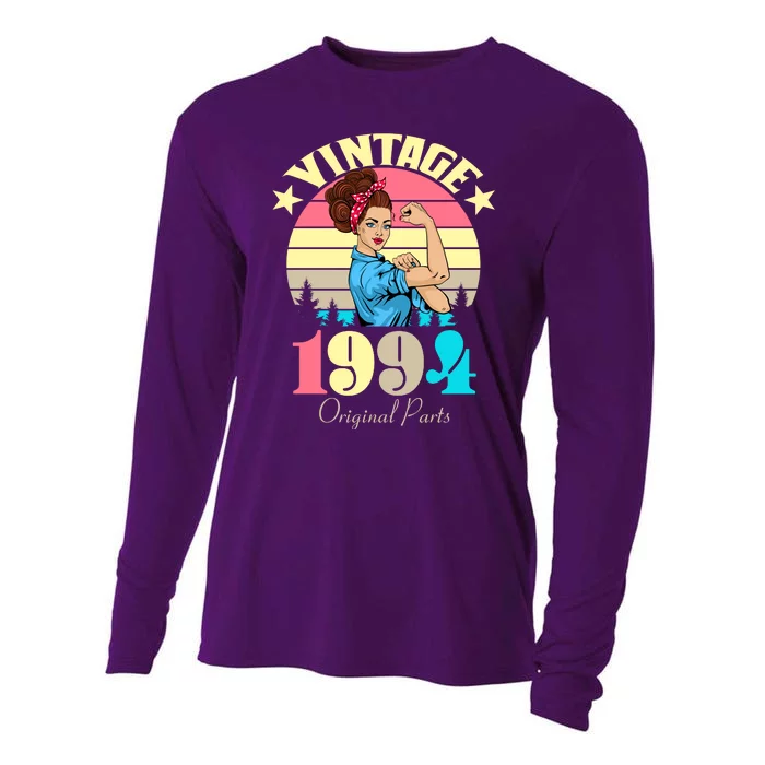 Vintage Rosie The Riveter 1994 Original Parts 30th Birthday Cooling Performance Long Sleeve Crew