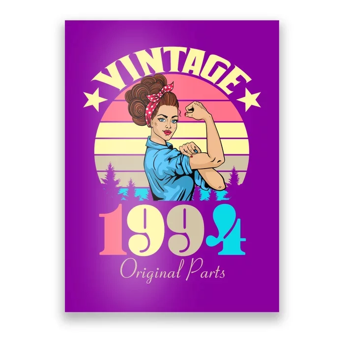 Vintage Rosie The Riveter 1994 Original Parts 30th Birthday Poster