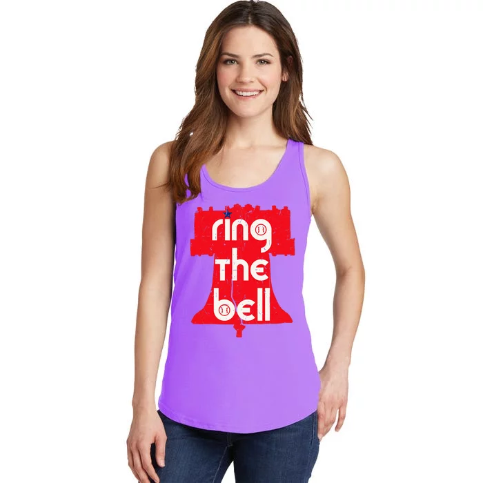 Vintage Ring The Bell Philadelphia Philly Jawn Christmas Ladies Essential Tank