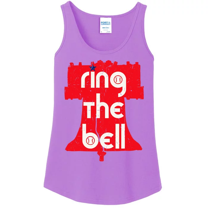 Vintage Ring The Bell Philadelphia Philly Jawn Christmas Ladies Essential Tank