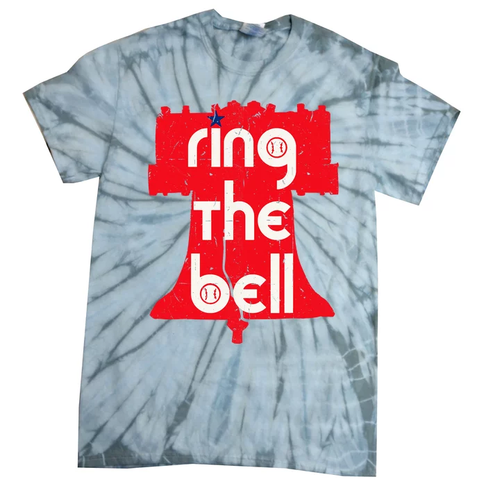 Vintage Ring The Bell Philadelphia Philly Jawn Christmas Tie-Dye T-Shirt