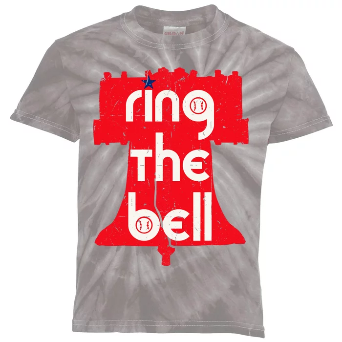 Vintage Ring The Bell Philadelphia Philly Jawn Christmas Kids Tie-Dye T-Shirt