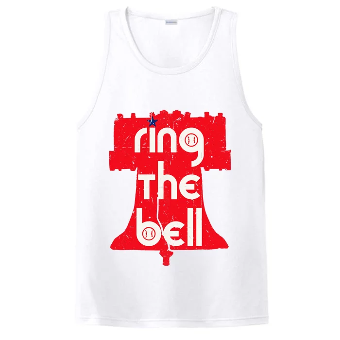 Vintage Ring The Bell Philadelphia Philly Jawn Christmas Performance Tank