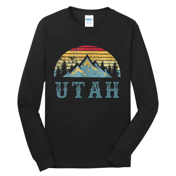 Vintage Retro Ut Utah U.S. Mountain State Tall Long Sleeve T-Shirt