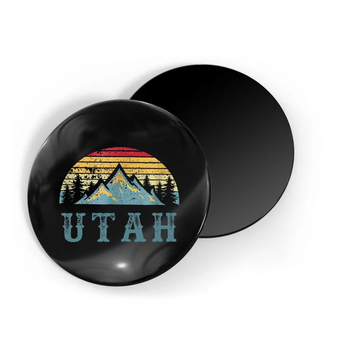 Vintage Retro Ut Utah U.S. Mountain State Magnet