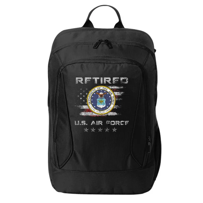 Vintage Retired Us Veteran Patriotic Gift City Backpack