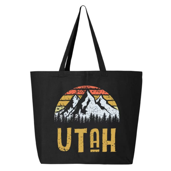 Vintage Retro Ut Utah Us Mountain State 25L Jumbo Tote