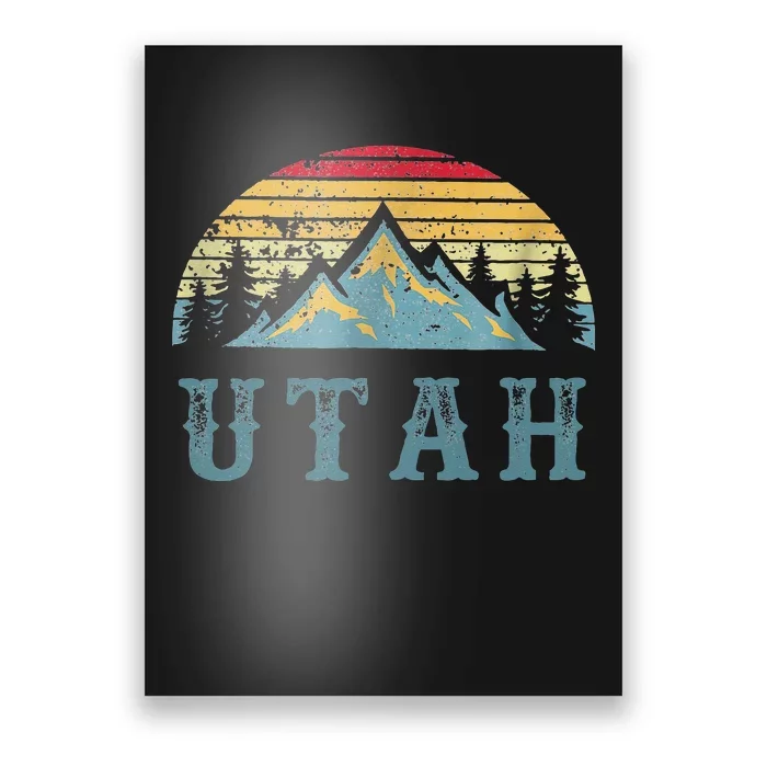 Vintage Retro UT Utah U.S. Mountain State tee Poster