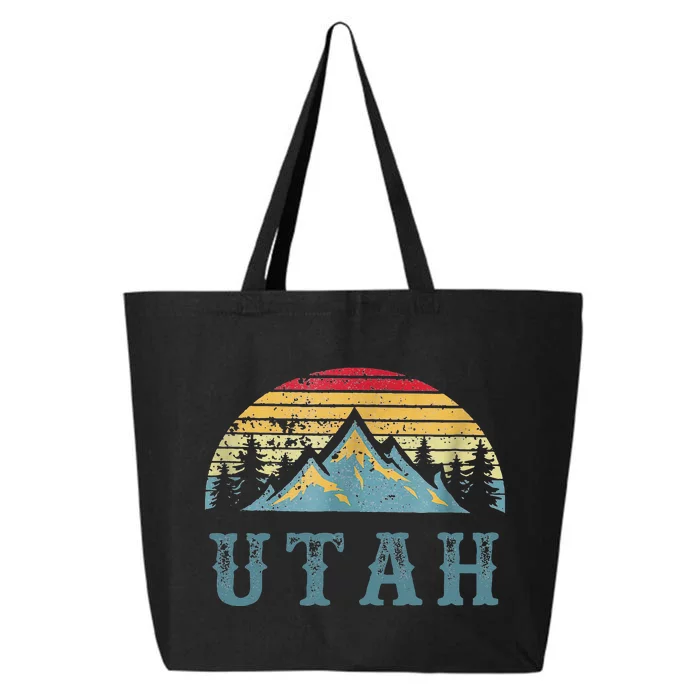 Vintage Retro UT Utah U.S. Mountain State tee 25L Jumbo Tote