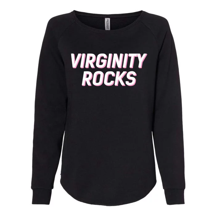 Virginity Rocks Womens California Wash Sweatshirt