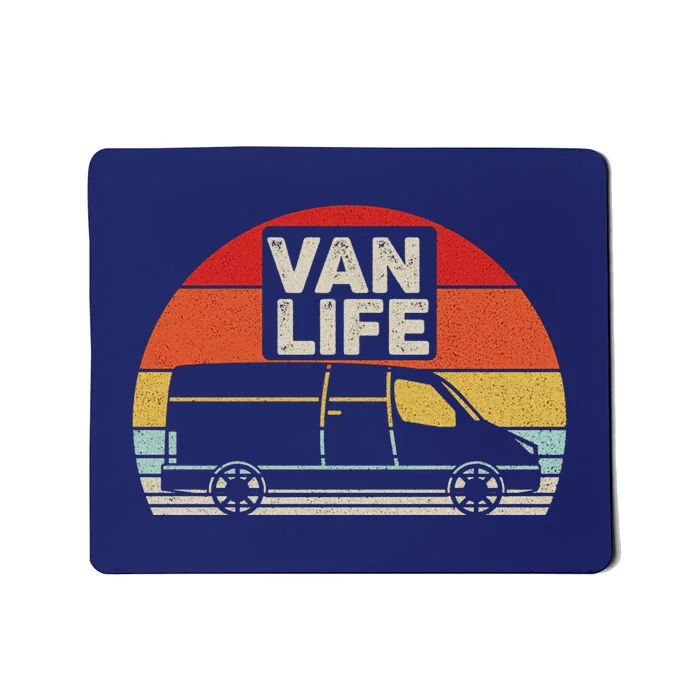 Vintage Retro Vanlife Camper Van Life Meaningful Mousepad