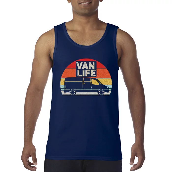 Vintage Retro Vanlife Camper Van Life Meaningful Tank Top