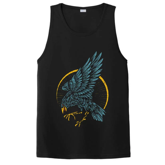 Vintage Raven Performance Tank