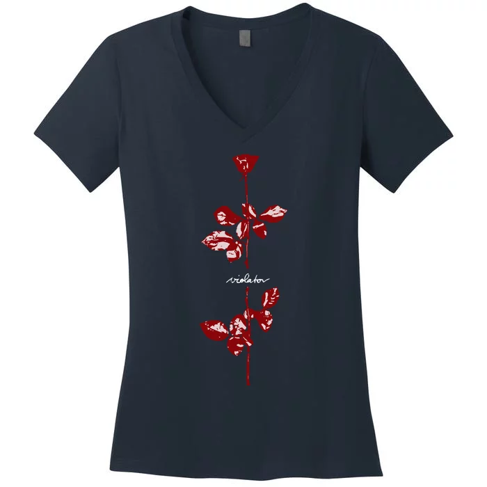 Violator Red Women's V-Neck T-Shirt