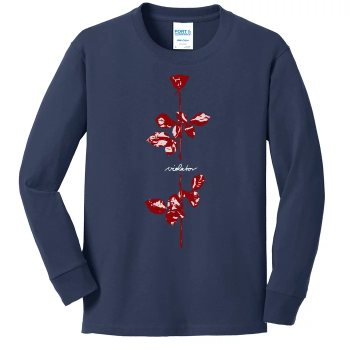 Violator Red Kids Long Sleeve Shirt