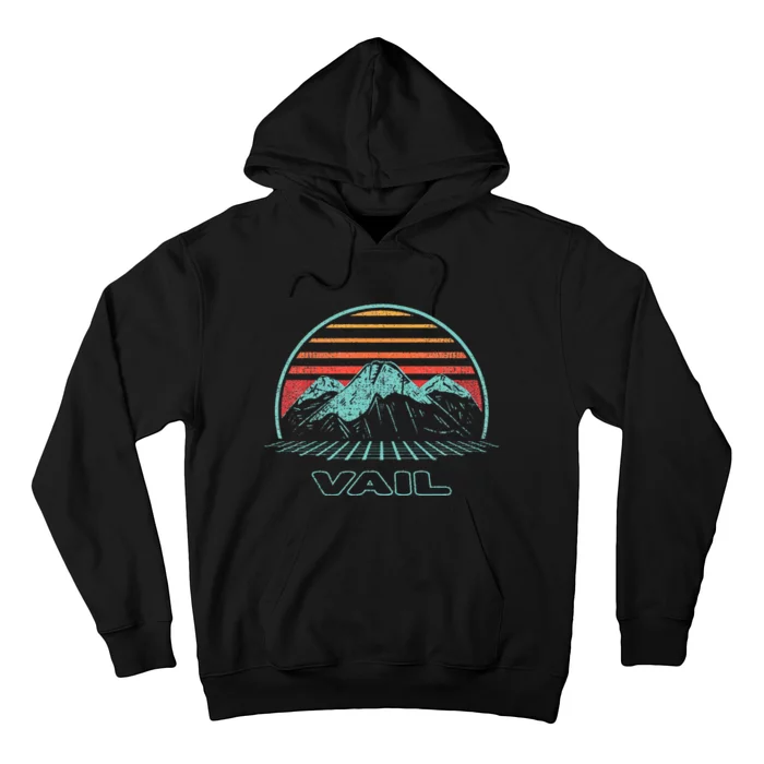 Vail Retro Vintage 80s Style Hoodie