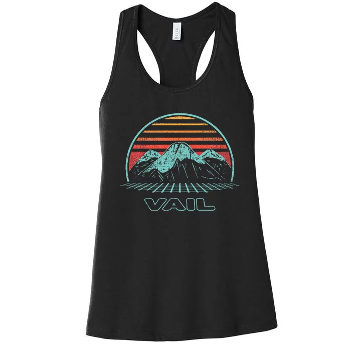 Vail Retro Vintage 80s Style Women's Racerback Tank