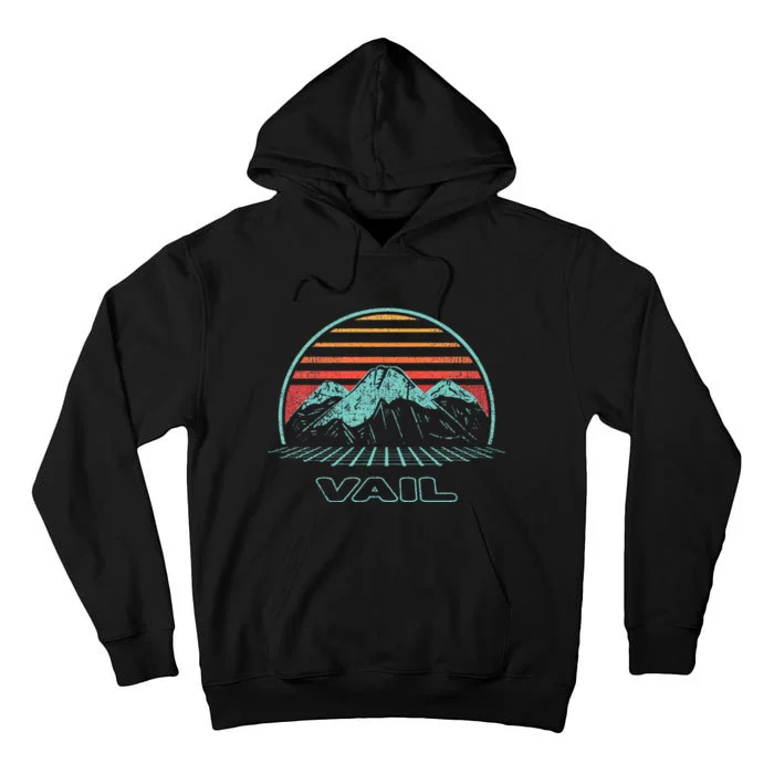 Vail Retro Vintage 80s Style Tall Hoodie