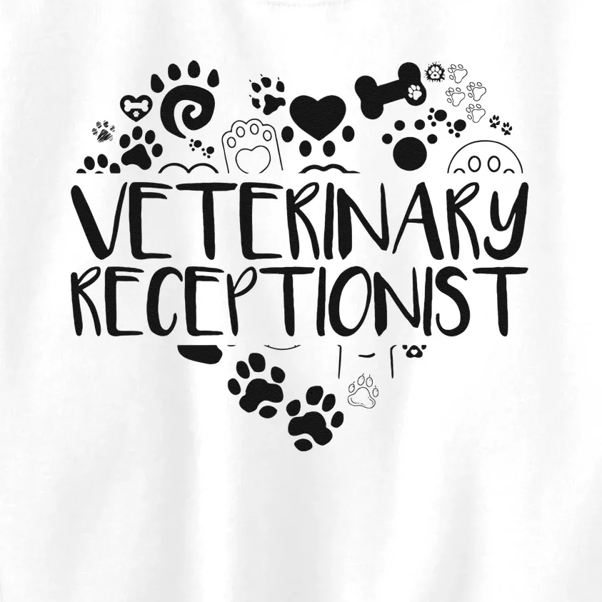 Veterinary Receptionist Veterinarian Vet Tech Assistant Kids Sweatshirt