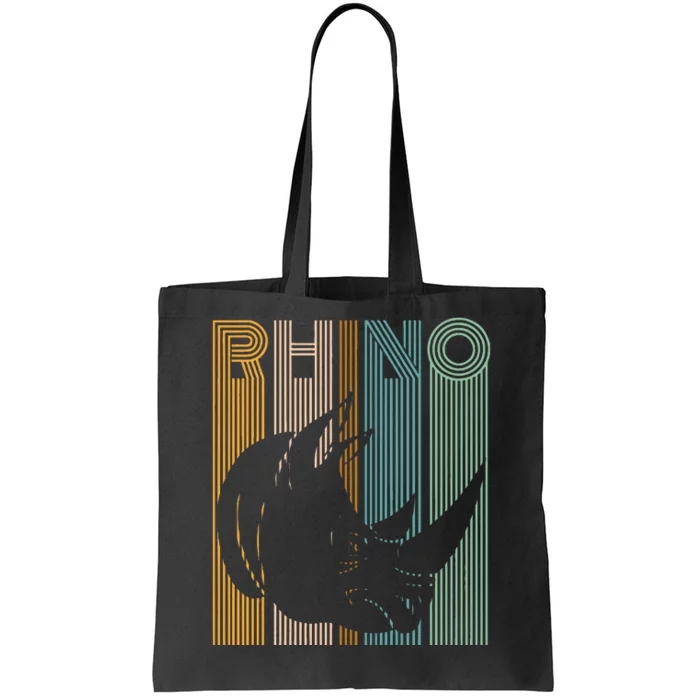 Vintage Rhino Tote Bag