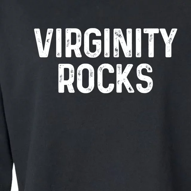 VIRGINITY ROCKS Cropped Pullover Crew