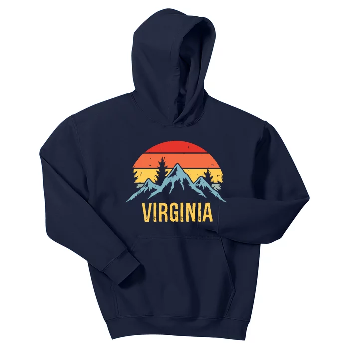 Virginia Retro Vintage Kids Hoodie