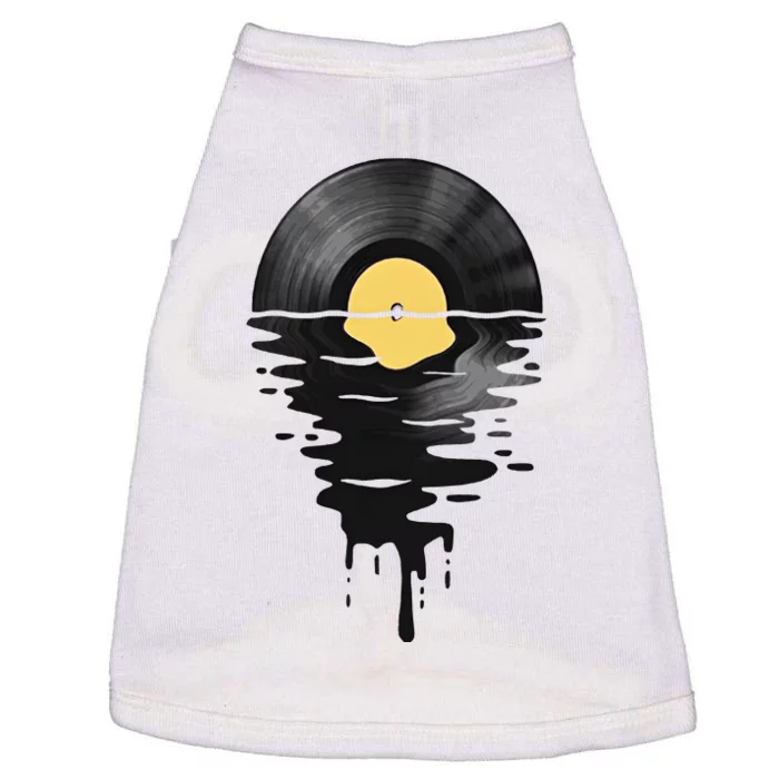 Vinyl Record Vinyl Cool Sunset Music Lover Doggie Tank