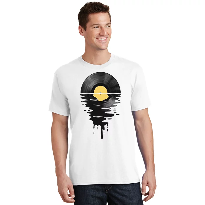 Vinyl Record Vinyl Cool Sunset Music Lover T-Shirt