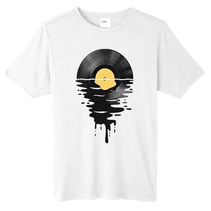 Vinyl Record Vinyl Cool Sunset Music Lover ChromaSoft Performance T-Shirt