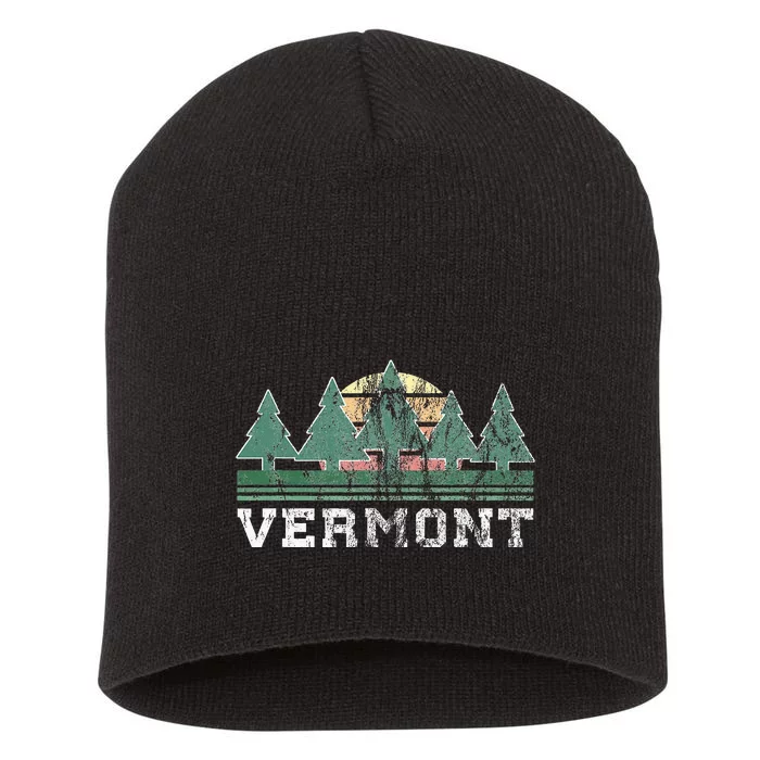 Vermont Retro Vintage Short Acrylic Beanie