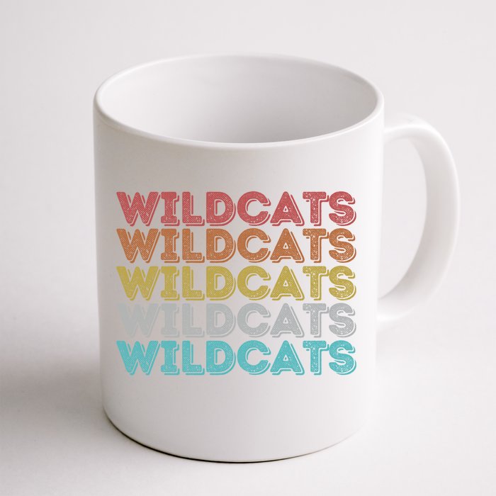 Vintage Retro Wildcats Funny Gift Front & Back Coffee Mug