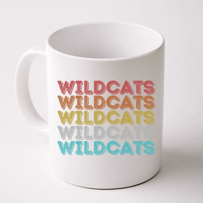 Vintage Retro Wildcats Funny Gift Front & Back Coffee Mug