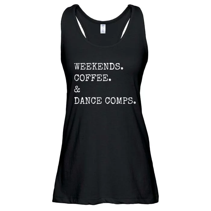 Vintage Retro Weekends Coffee And Dance Comps Ladies Essential Flowy Tank