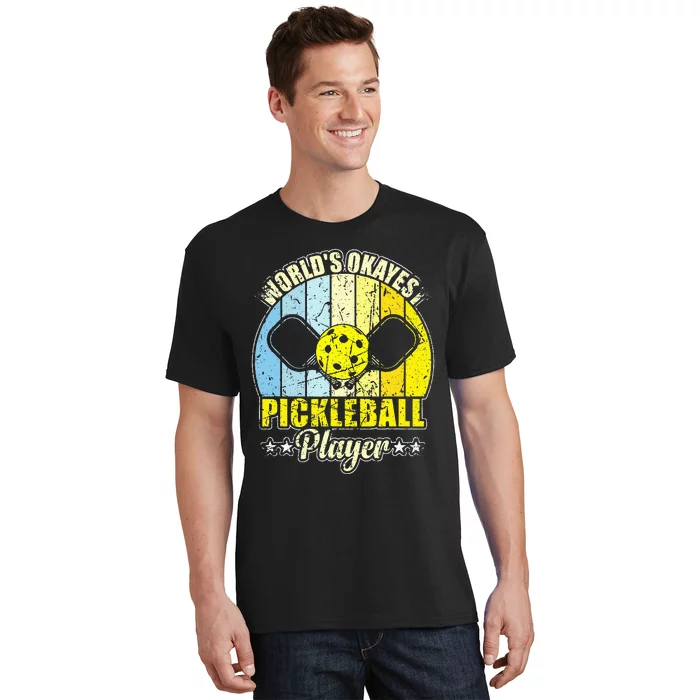 Vintage Retro World's Okayest Pickleball Player T-Shirt