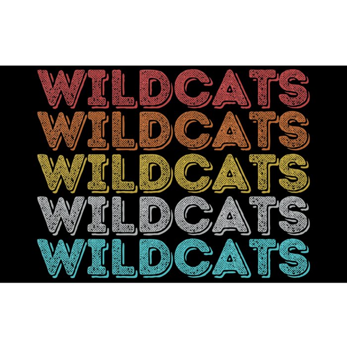 Vintage Retro Wildcats Bumper Sticker