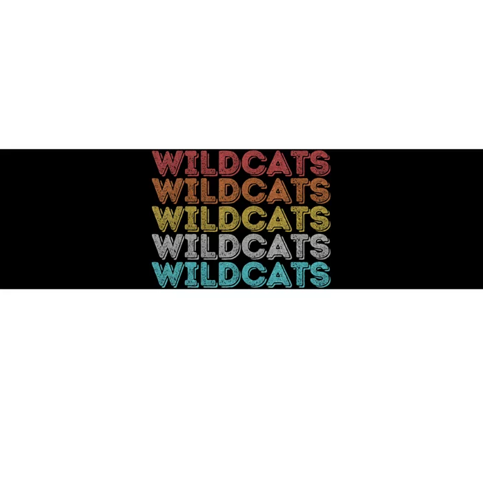 Vintage Retro Wildcats Bumper Sticker