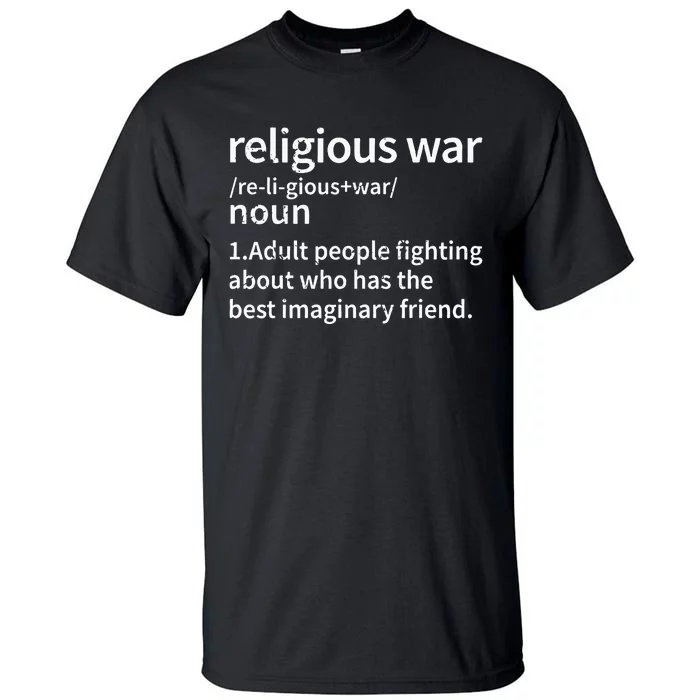 Vintage Religious War Definition Anti Religious Activist Tall T-Shirt