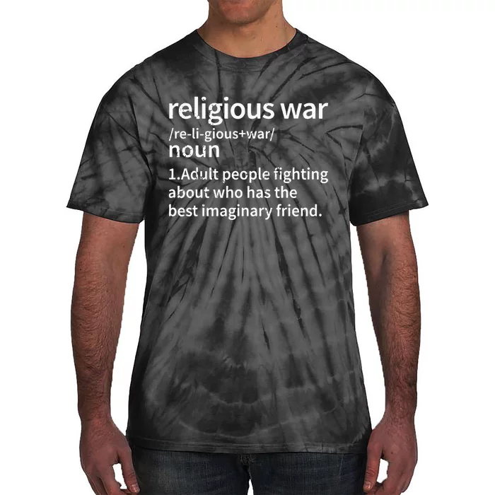 Vintage Religious War Definition Anti Religious Activist Tie-Dye T-Shirt