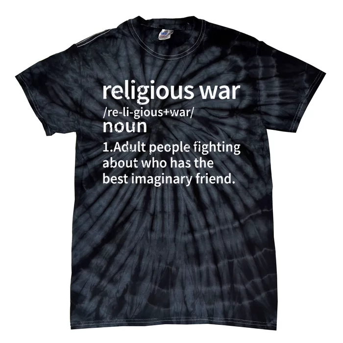 Vintage Religious War Definition Anti Religious Activist Tie-Dye T-Shirt