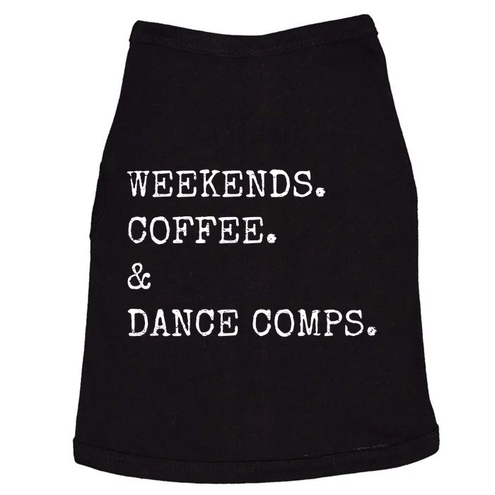 Vintage Retro Weekends Coffee And Dance Comps Doggie Tank