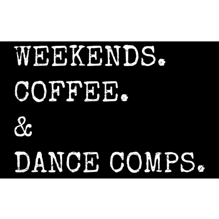 Vintage Retro Weekends Coffee And Dance Comps Bumper Sticker