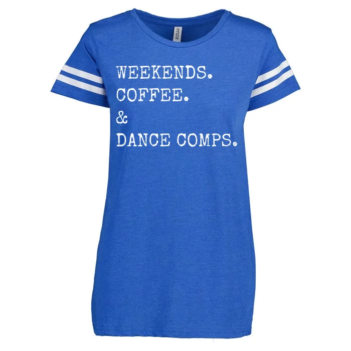 Vintage Retro Weekends Coffee And Dance Comps Enza Ladies Jersey Football T-Shirt