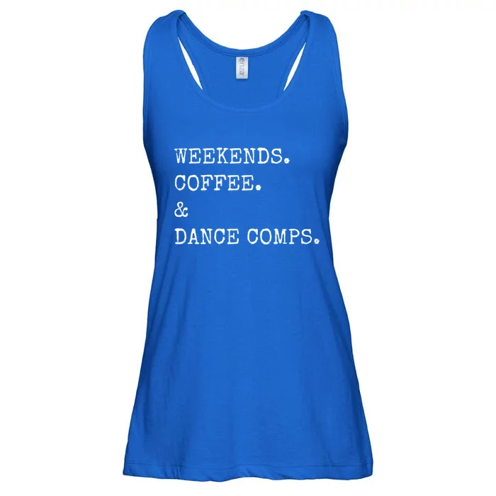 Vintage Retro Weekends Coffee And Dance Comps Ladies Essential Flowy Tank