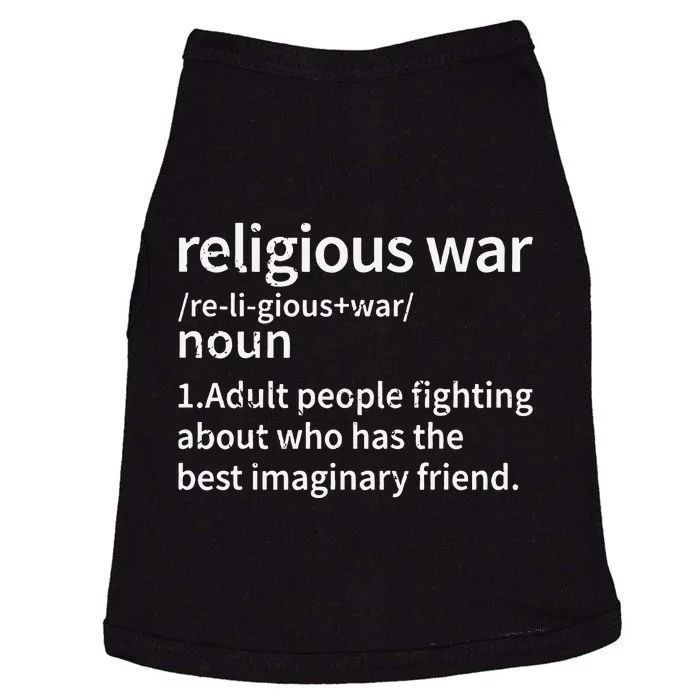 Vintage Religious War Definition Anti.Religious Activist Doggie Tank