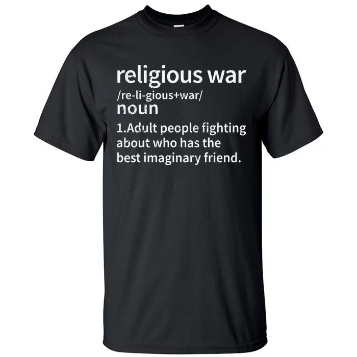 Vintage Religious War Definition Anti.Religious Activist Tall T-Shirt