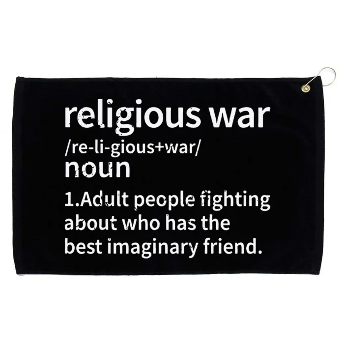 Vintage Religious War Definition Anti.Religious Activist Grommeted Golf Towel