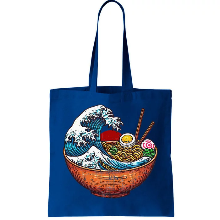 Vintage Ramen Wave Japanese Tote Bag